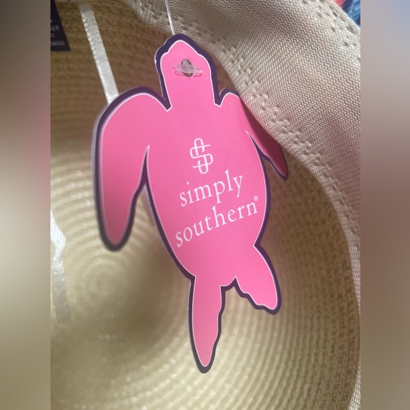 Simply Southern Preppy Bucket Straw WKND Hat Womens OS - Picture 9 of 10